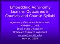 Embedding Agronomy Learner Outcomes in Courses and Course Syllabi PowerPoint PPT Presentation