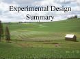 Experimental Design Summary PowerPoint PPT Presentation