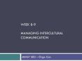 Week 8-9 MANAGING INTERCULTURAL COMMUNICATION PowerPoint PPT Presentation