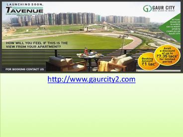Gaur City-Two 16th Avenue Flats