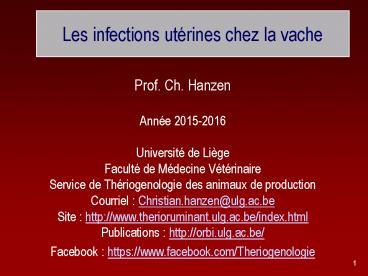 Les infections ut