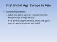 First Global Age: Europe to Asia PowerPoint PPT Presentation