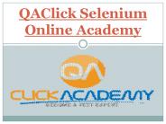 QAClick Selenium Online Academy