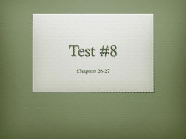 9th Grade Health Test #8