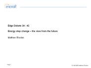 Edge Debate 24 : 42 Energy step change 
