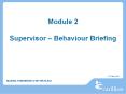 Module 2  Supervisor  PowerPoint PPT Presentation