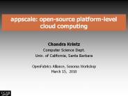 appscale: open-source platform-level cloud computing