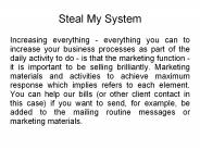 Steal My System review