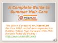A Complete Guide to Summer Hair Care PowerPoint PPT Presentation