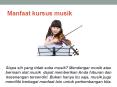 Manfaat kursus musik PowerPoint PPT Presentation