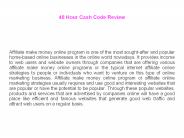48 Hour Cash Code Review