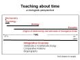 Teaching about time a biologists perspective PowerPoint PPT Presentation