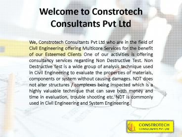 CONSTROTECH CONSULTANTS PVT LTD