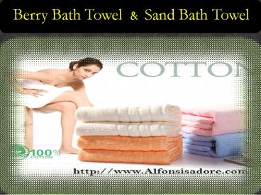 Sand Bath Towel - Pure Cotton Towels