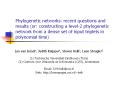 Phylogenetic networks: recent questions and results (or: constructing a level-2 phylogenetic network from a dense set of input triplets in polynomial time) PowerPoint PPT Presentation