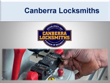 Canberra Locksmiths
