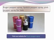 Best ruger pepper spray