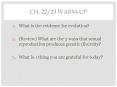 Ch. 22/23 Warm-up PowerPoint PPT Presentation