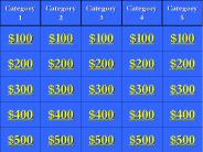 Blank Jeopardy