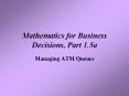 Mathematics for Business Decisions, Part 1.5a PowerPoint PPT Presentation