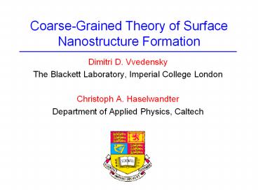 Coarse-Grained%20Theory%20of%20Surface%20Nanostructure%20Formation