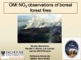 OMI NO2 observations of boreal forest fires PowerPoint PPT Presentation