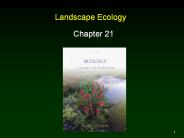 Landscape Ecology