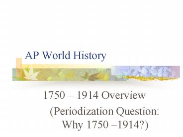 AP World History