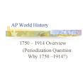 AP World History PowerPoint PPT Presentation