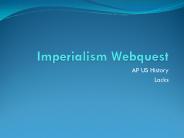 Imperialism Webquest
