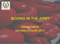 BOXING IN THE ARMY PowerPoint PPT Presentation