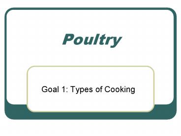 Poultry