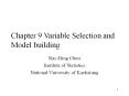 Chapter 9 Variable Selection and Model building PowerPoint PPT Presentation