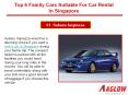 Top 6 Family Cars Suitable For Car Rental in Singapore PowerPoint PPT Presentation