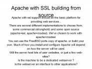 Apache with SSL building from source