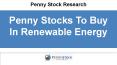 Penny Stocks To Buy In Renewable Energy