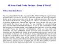48 Hour Cash Code Review – Does It Work? PowerPoint PPT Presentation