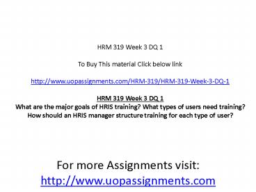 HRM 319 Week 3 DQ 1