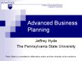 Advanced Business Planning PowerPoint PPT Presentation