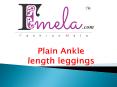 Plain ankle length leggings PowerPoint PPT Presentation