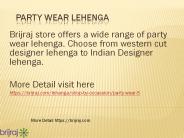 Party Wear Lehenga