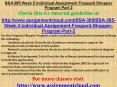 BSA 385 Week 3 Individual Assignment Frequent Shopper Program Part 2 PowerPoint PPT Presentation
