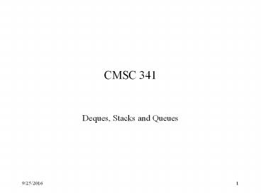 CMSC 341