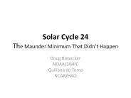 Solar Cycle 24 The Maunder Minimum That Didn