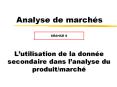 Analyse de march PowerPoint PPT Presentation