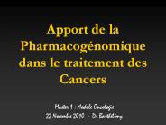 Apport de la Pharmacog