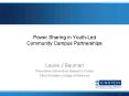 Power Sharing in Youth-Led Community Campus Partnerships PowerPoint PPT Presentation