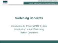 Switching Concepts PowerPoint PPT Presentation