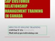 sap crm online training in canada