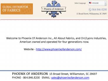 Fabric wholesale   phoenixof anderson.com